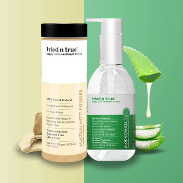Aloe Vera Gel & Multani Mitti Powder
