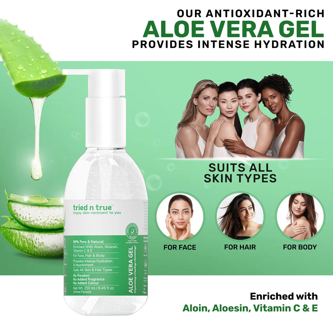 Aloe Vera Gel & Beetroot Powder