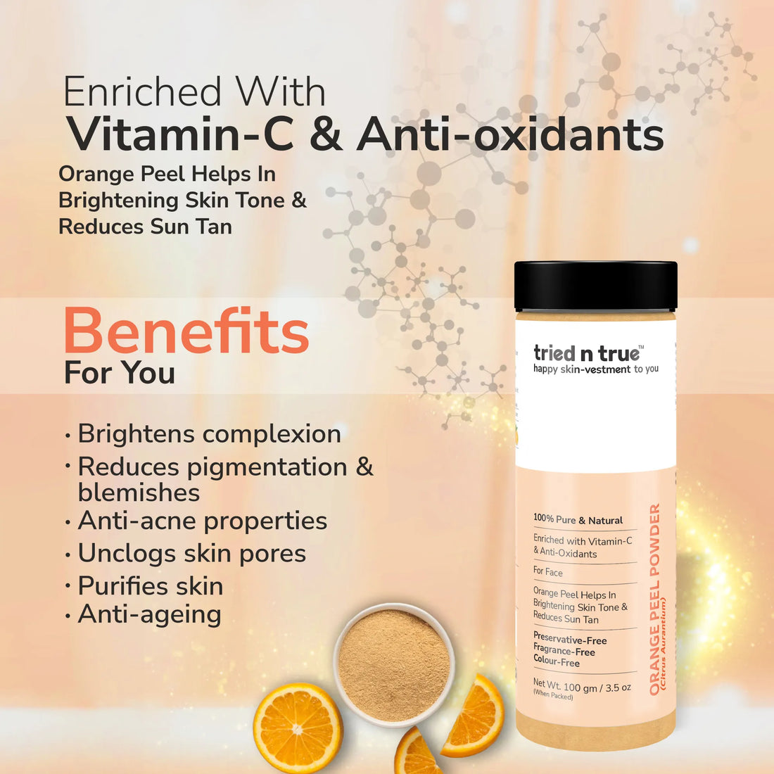 Multani Mitti & Orange Peel Powder