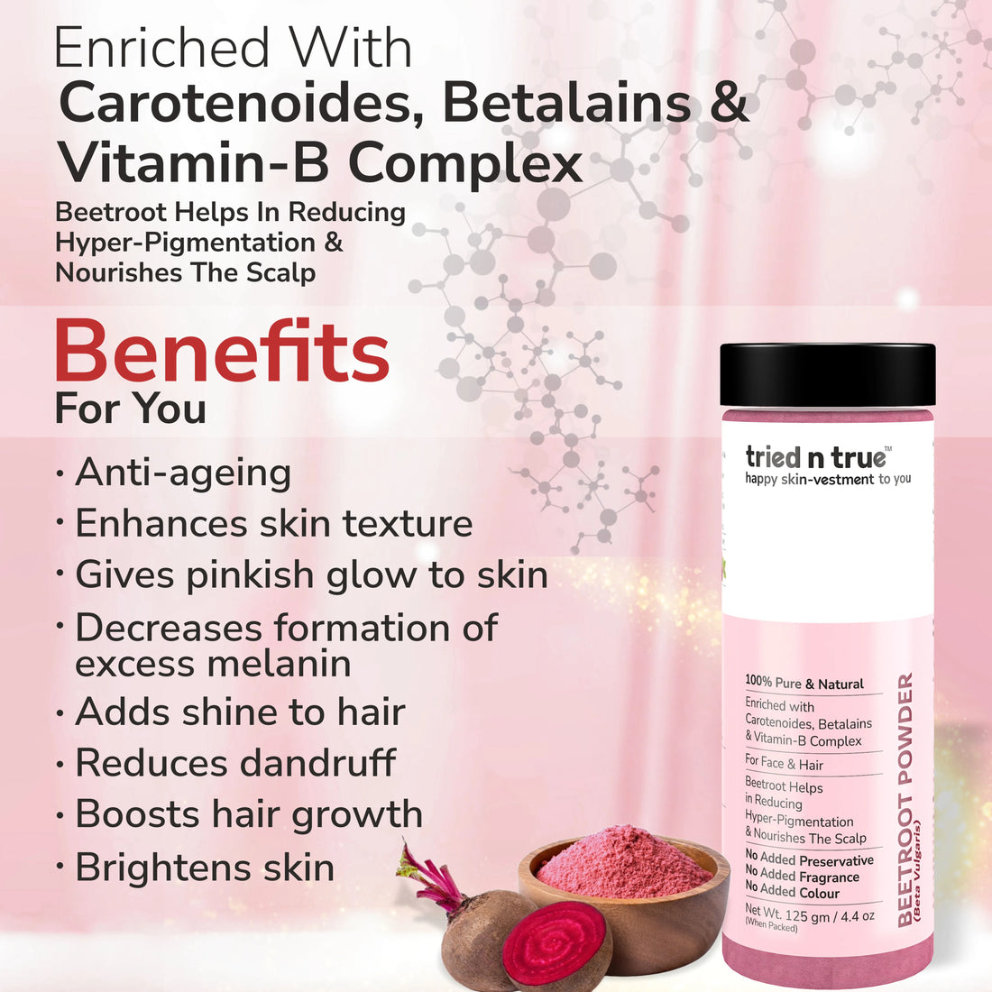 Rose Petal & Beetroot Powder